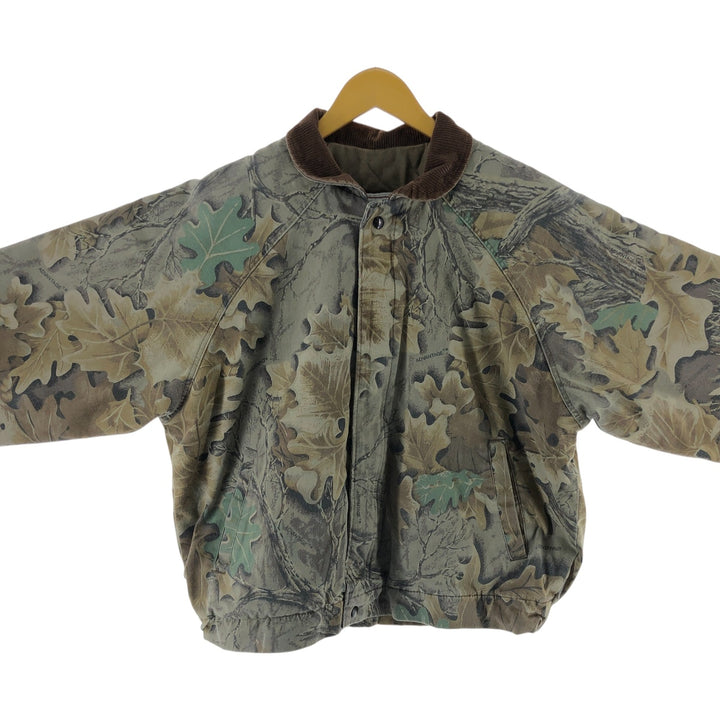 90'S WALLS Camouflage Pattern Real Tree Camo Padded Jacket Puffer Jacket Made in USA Men's L Size Vintage /eaa498595