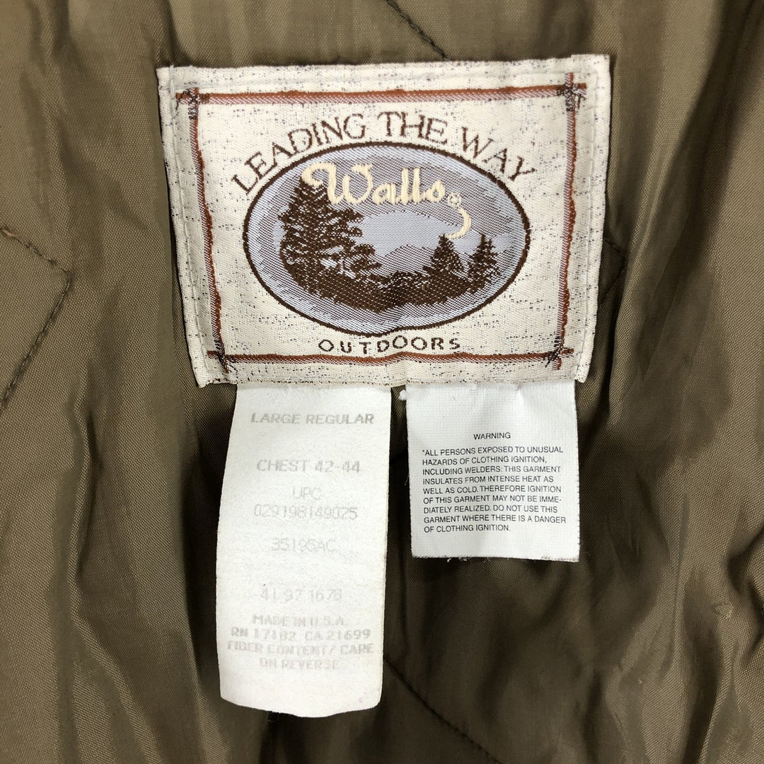 90'S WALLS Camouflage Pattern Real Tree Camo Padded Jacket Puffer Jacket Made in USA Men's L Size Vintage /eaa498595