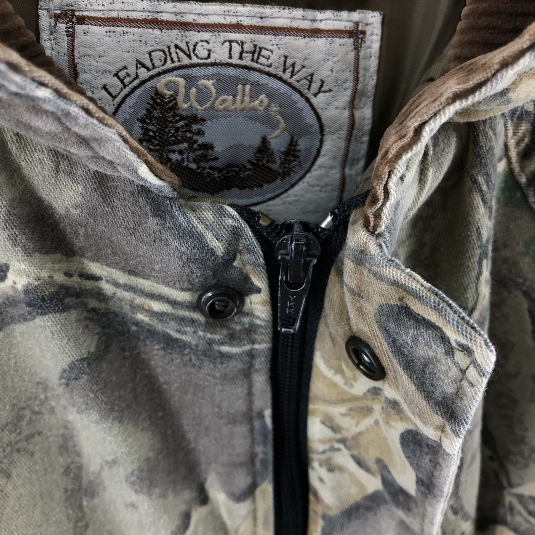90'S WALLS Camouflage Pattern Real Tree Camo Padded Jacket Puffer Jacket Made in USA Men's L Size Vintage /eaa498595
