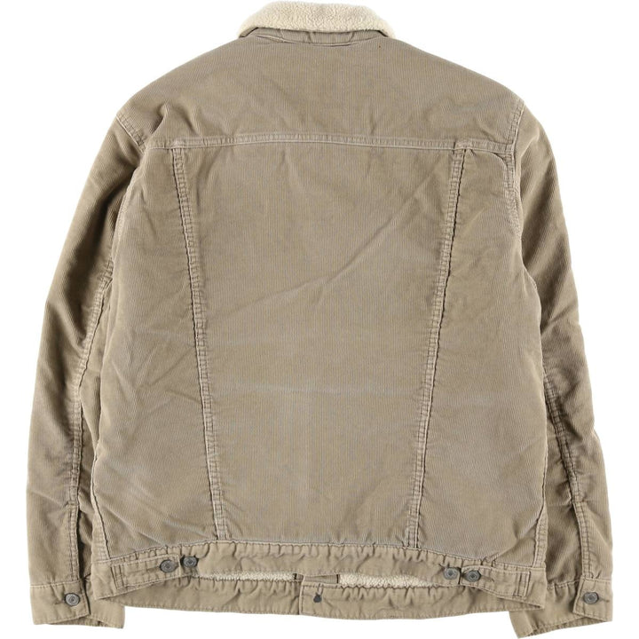 Levi's Corduroy Boa Jacket, Men's Size XL cotton beige type brown Vintage Second Hand