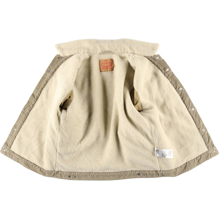 Levi's Corduroy Boa Jacket, Men's Size XL cotton beige type brown Vintage Second Hand