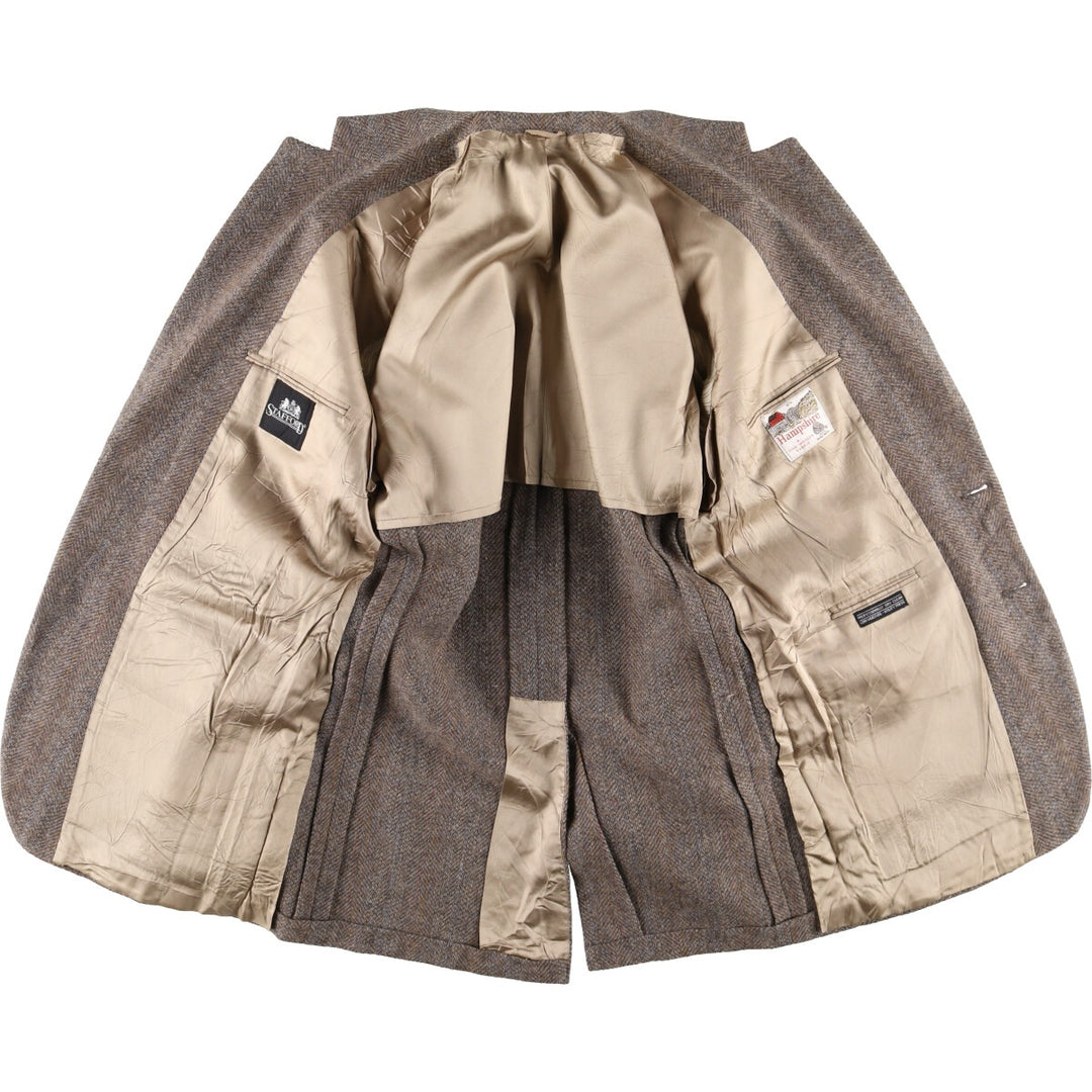 Stafford Hampshire Herringbone Wool Tailored Jacket Men's Size L /eaa498598