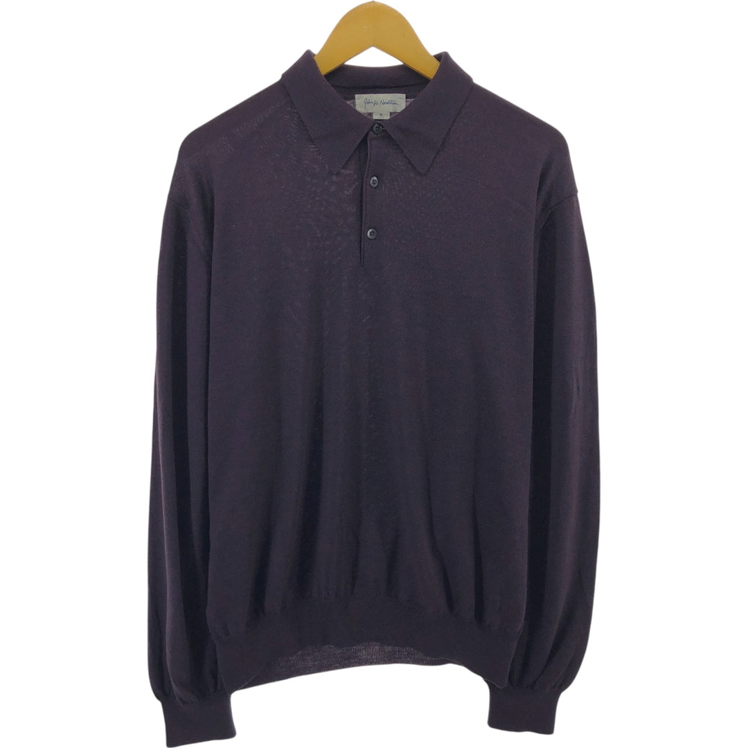 John W. Nordstrom Polo Knit Sweater Made in Italy Men's XL Size Vintage /eaa498645