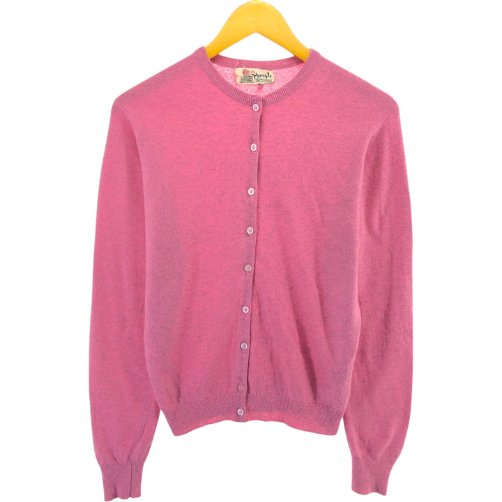 Vintage 1980'S Pringle cashmere knit cardigan, made in Scotland, size S, women's. Cashmere pink type Vintage Second Hand
