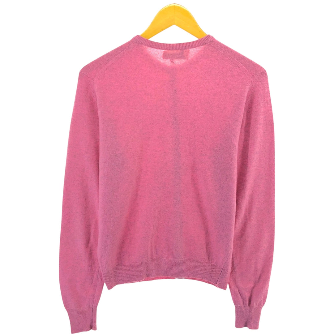 Vintage 1980'S Pringle cashmere knit cardigan, made in Scotland, size S, women's. Cashmere pink type Vintage Second Hand