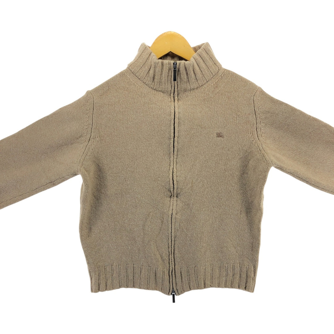 Burberry's BURBERRY LONDON wool knit full zip sweater made in Spain women's size S /eaa498670