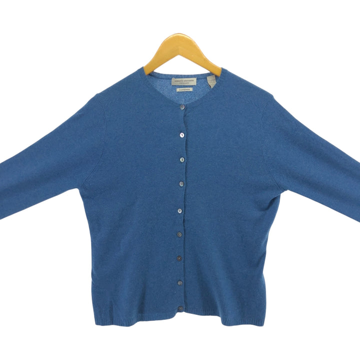 Velerie Stevens Cashmere Knit Cardigan, Women's Size L Cashmere Blue type light blue Vintage Second Hand