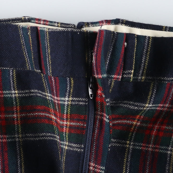 70'S LLBean Tartan Check Wool Pants Slacks Men's W34 Vintage /eaa498692