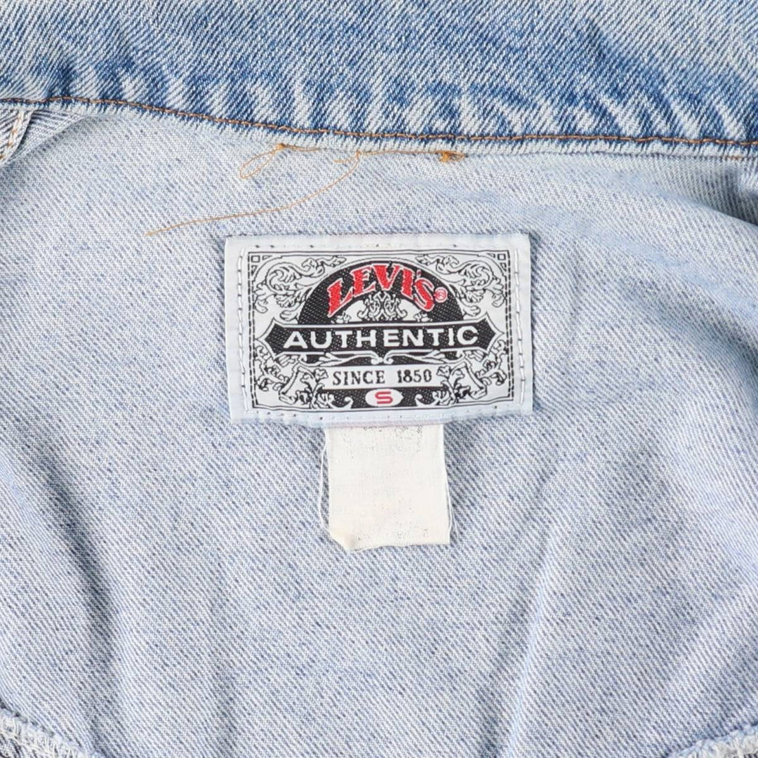90'S Levi's AUTHENTIC denim jacket, denim jacket, women's size S, vintage / eaa498706