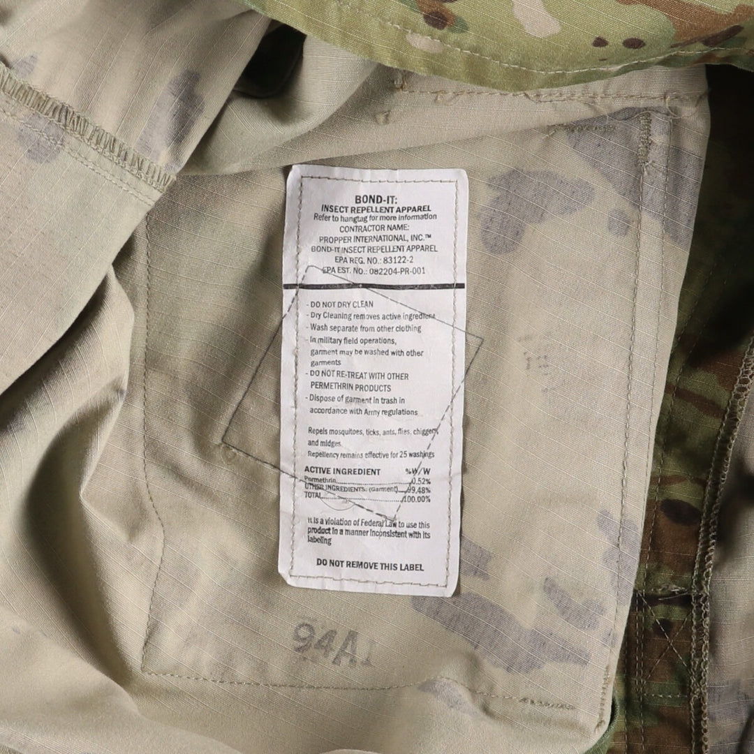 Genuine US Army USARMY Camouflage Pattern Multicam Camo Military Combat Jacket Made in USA LARGE-RGULAR Men's L equivalent /eaa498757