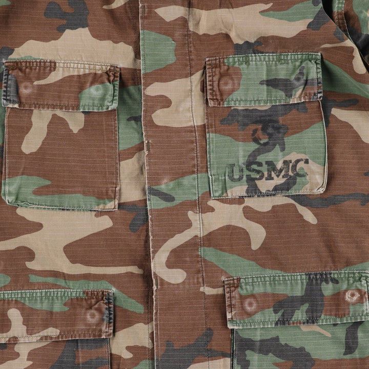 Genuine USMC military camouflage pattern woodland camo BDU military jacket made in USA LARGE-REGULAR equivalent to men's L /eaa498759