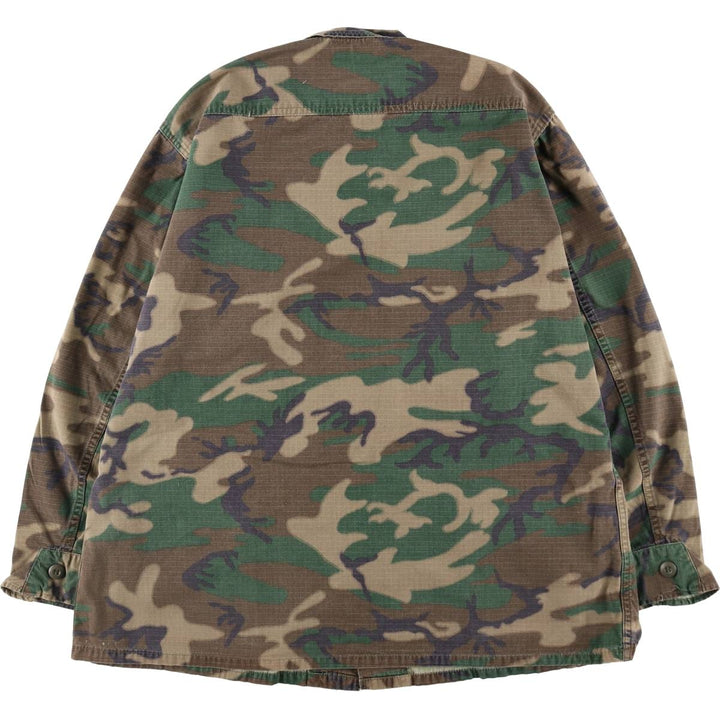 US Military Camouflage Pattern Woodland Camo BDU Military Jacket LARGE-SHORT Men's L equivalent /eaa498762