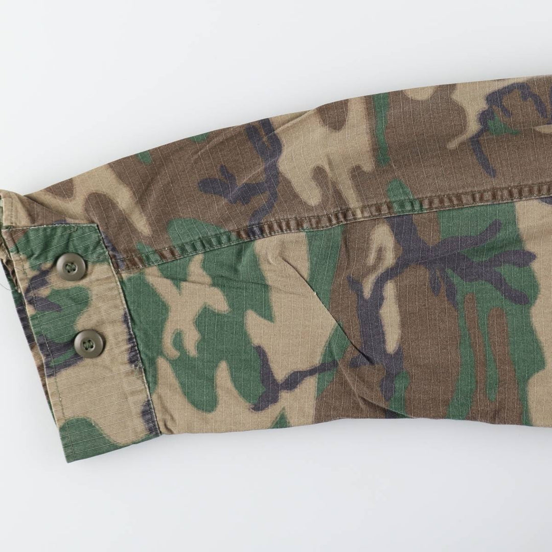 US Military Camouflage Pattern Woodland Camo BDU Military Jacket LARGE-SHORT Men's L equivalent /eaa498762