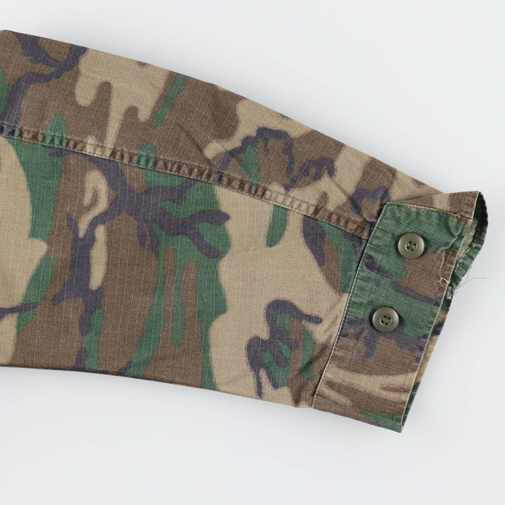 US Military Camouflage Pattern Woodland Camo BDU Military Jacket LARGE-SHORT Men's L equivalent /eaa498762