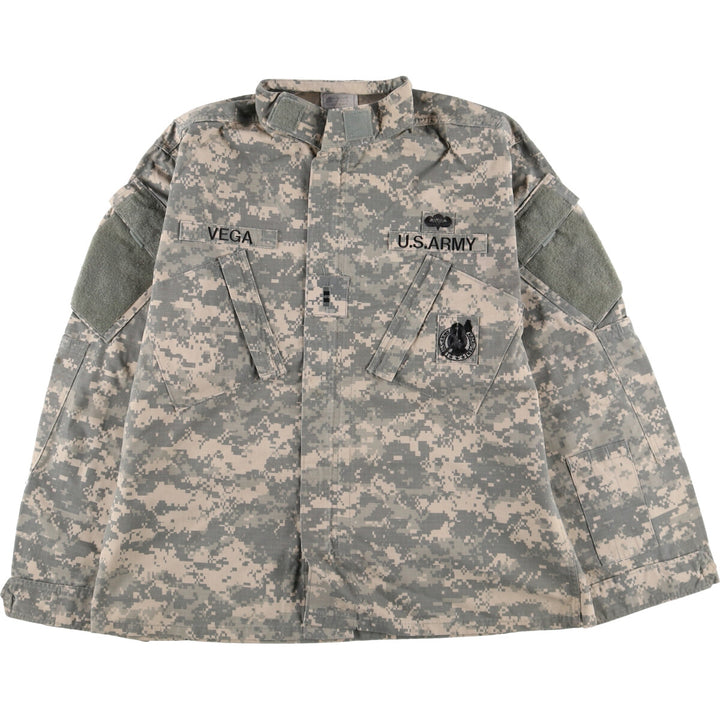 Genuine US Army USARMY Camouflage Pattern ACU Digital Camo Military Combat Jacket Made in USA LARGE/REGULAR Men's L equivalent /eaa498783