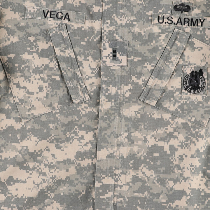 Genuine US Army USARMY Camouflage Pattern ACU Digital Camo Military Combat Jacket Made in USA LARGE/REGULAR Men's L equivalent /eaa498783