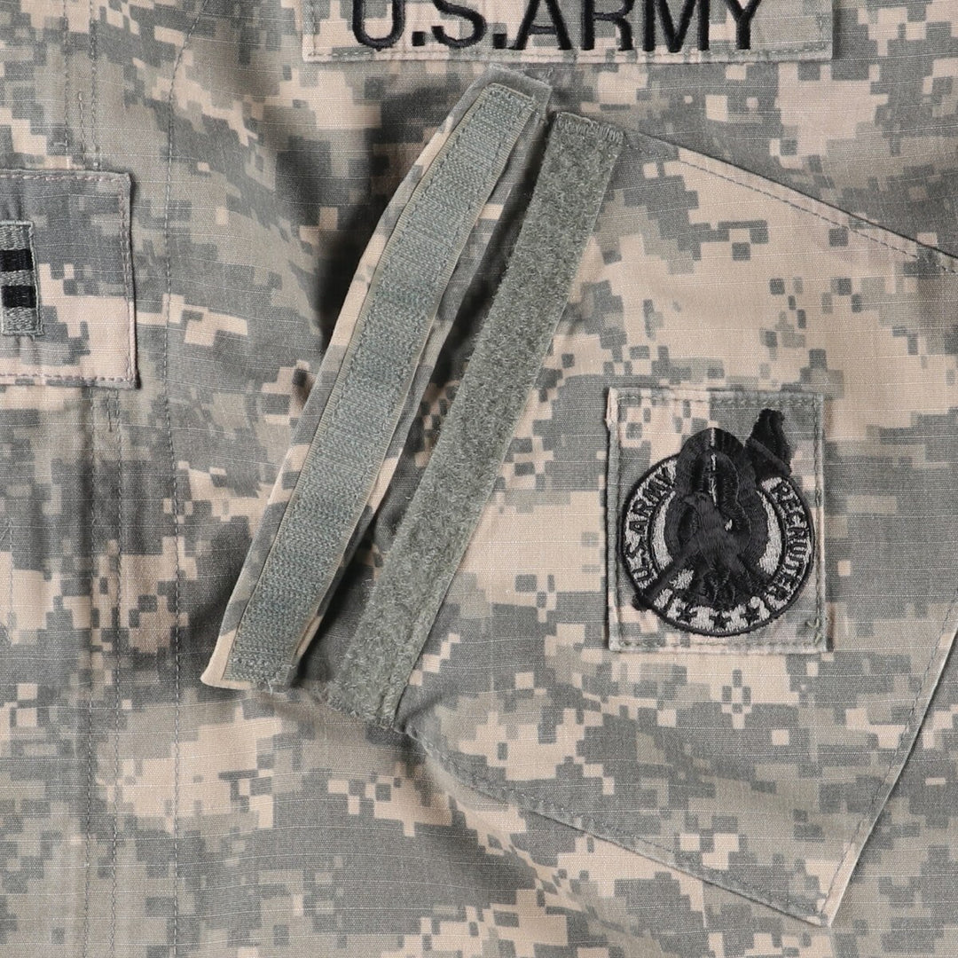 Genuine US Army USARMY Camouflage Pattern ACU Digital Camo Military Combat Jacket Made in USA LARGE/REGULAR Men's L equivalent /eaa498783