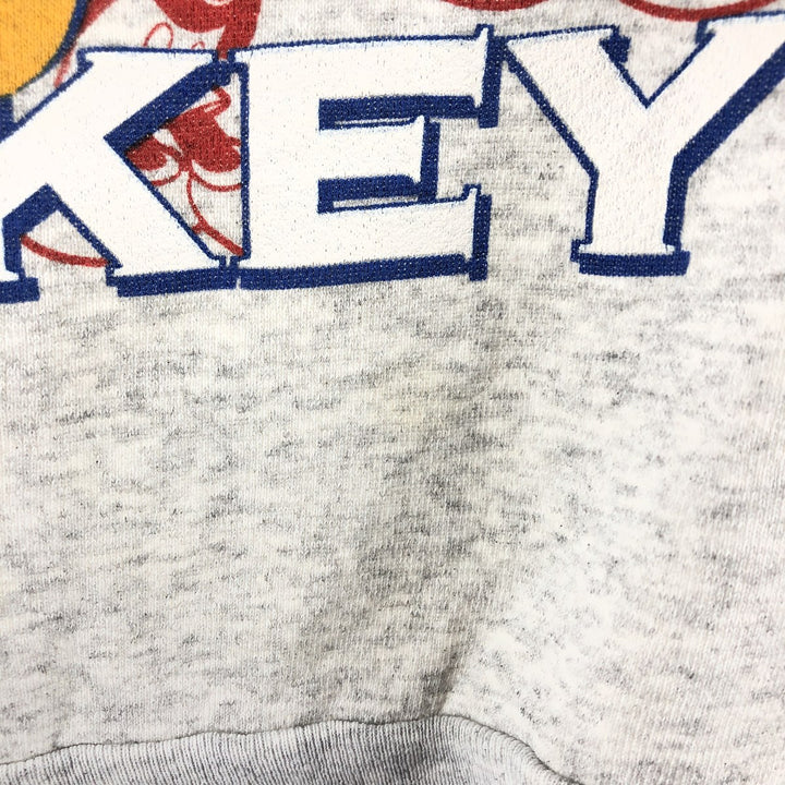 Vintage 90'S SHERRY'S MICKEY MOUSE Mickey Mouse character sweatshirt, Made in USA, Men's Size L cotton gray type Vintage Second Hand