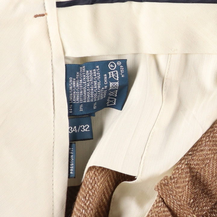 Ralph Lauren POLO by Ralph Lauren Herringbone Linen Pants Slacks Men's W36 equivalent / eaa498902