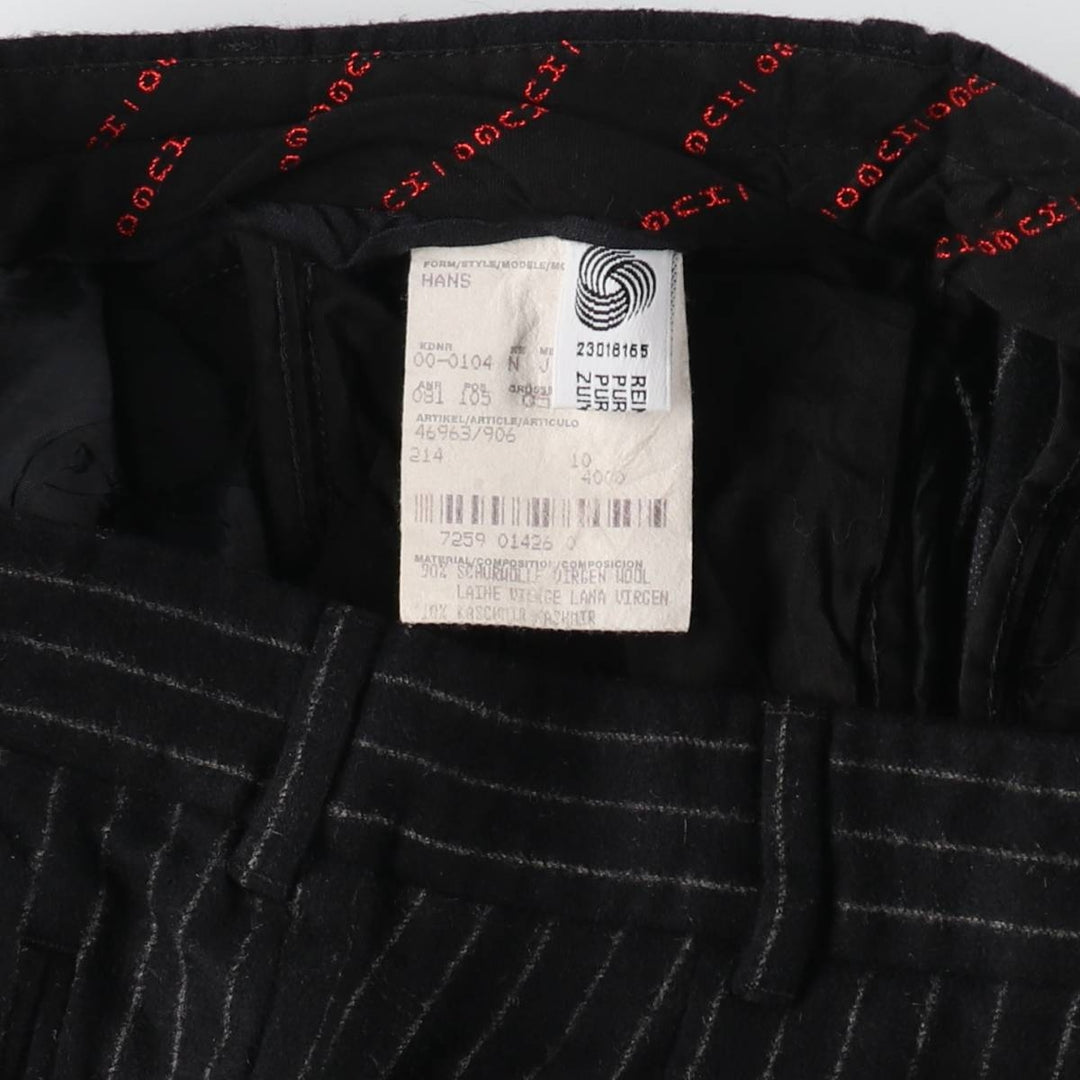 Hugo Boss HUGO BOSS Stripe Pattern One-Tuck Wool Pants Men's W35 equivalent / eaa498918