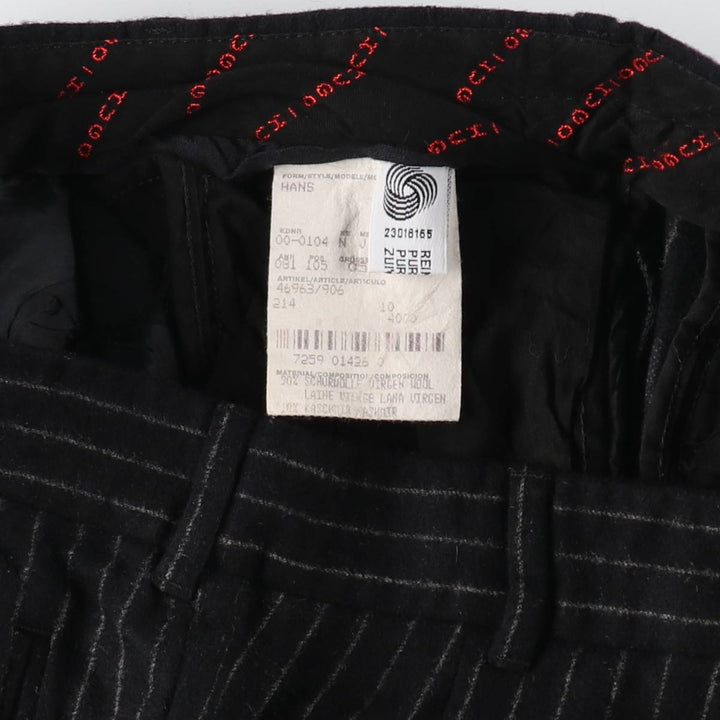 Hugo Boss HUGO BOSS Stripe Pattern One-Tuck Wool Pants Men's W35 equivalent / eaa498918