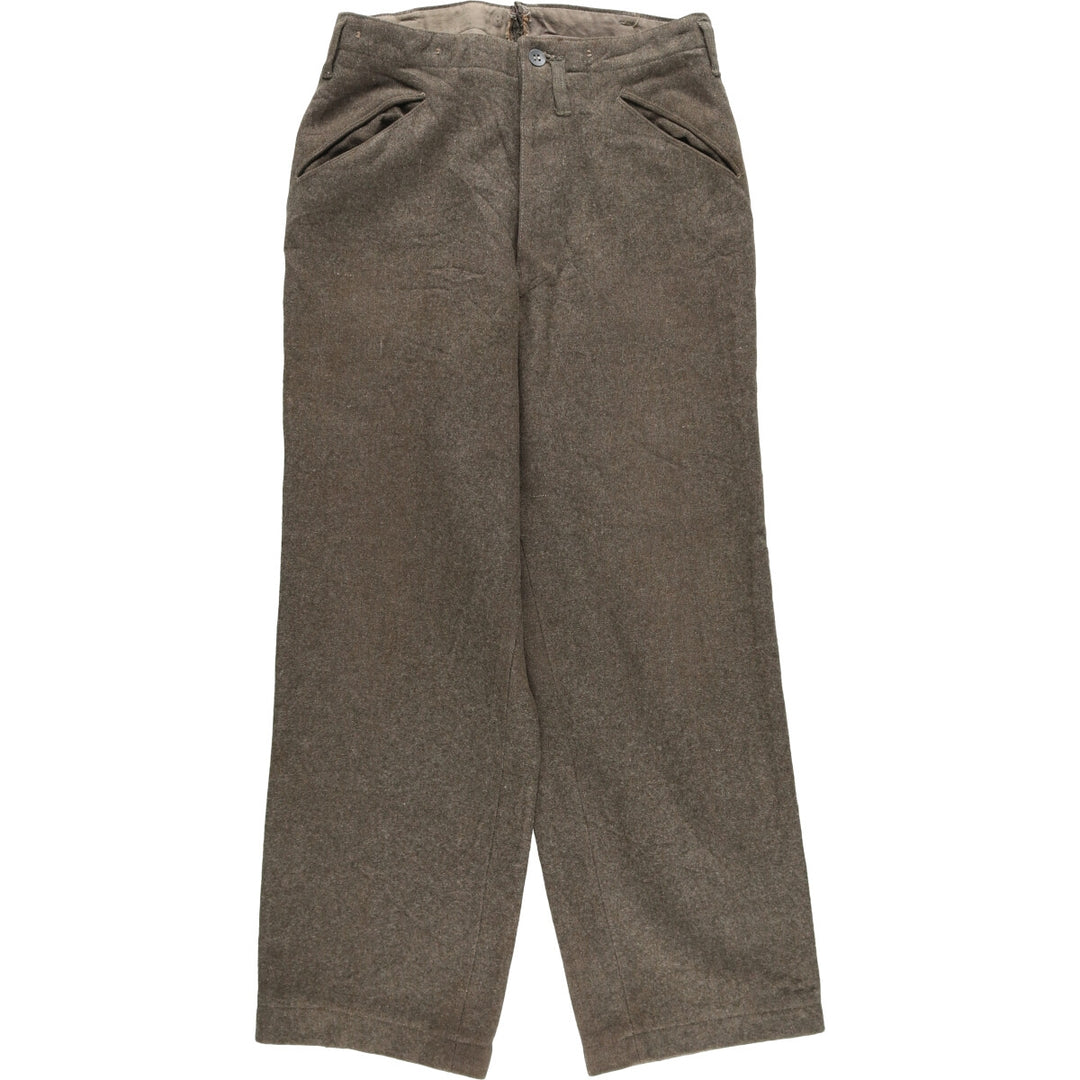 1940'S Military Wool Pants Trousers 92U Men's W30 equivalent Swedish military vintage /eaa498937