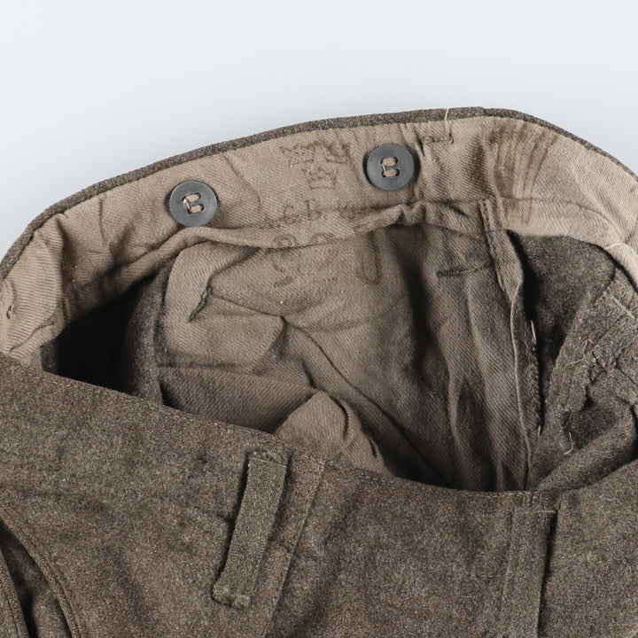 1940'S Military Wool Pants Trousers 92U Men's W30 equivalent Swedish military vintage /eaa498937