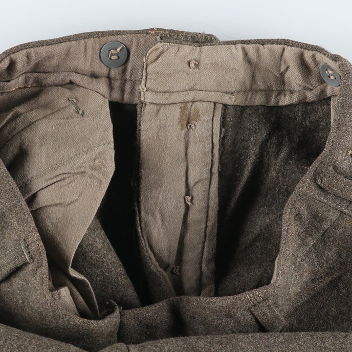 1940'S Military Wool Pants Trousers 92U Men's W30 equivalent Swedish military vintage /eaa498937