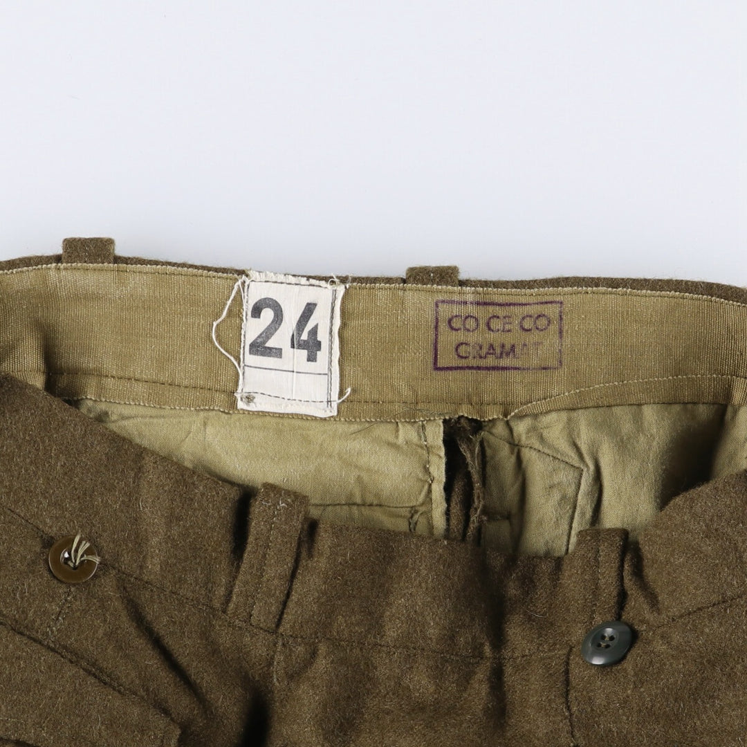 French Army 50s-60'S M-52 Military Wool Pants Trousers Men's W31 Vintage / eaa498938