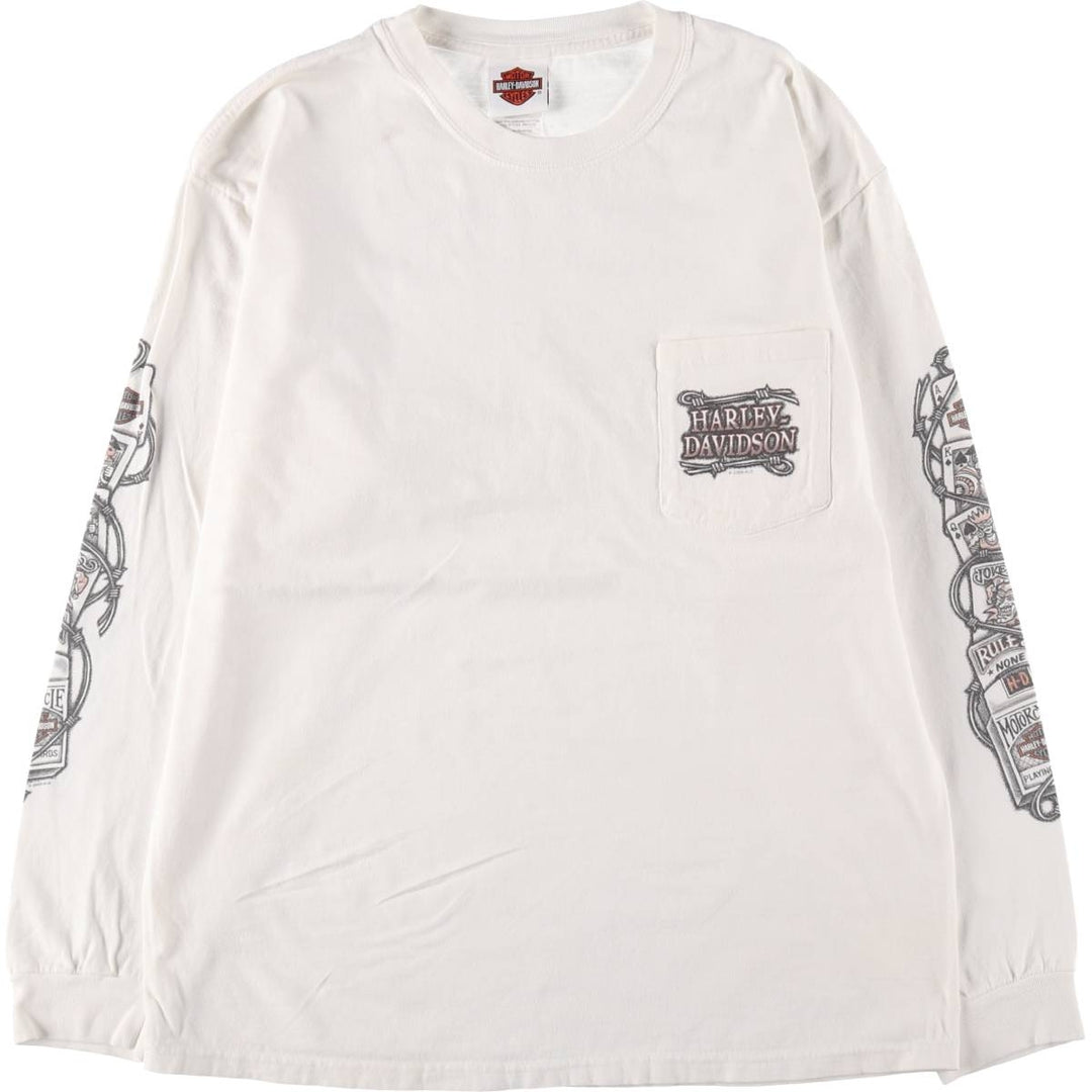 00'S Harley-Davidson Long Sleeve T-Shirt Made in USA Men's L size /eaa498991