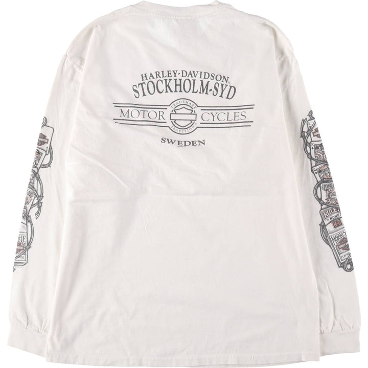 00'S Harley-Davidson Long Sleeve T-Shirt Made in USA Men's L size /eaa498991