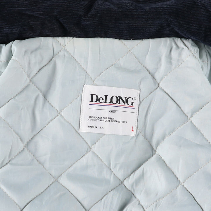 90'S DeLONG Corduroy Varsity Jacket Award Jacket Made in USA Men's L size /eaa499031
