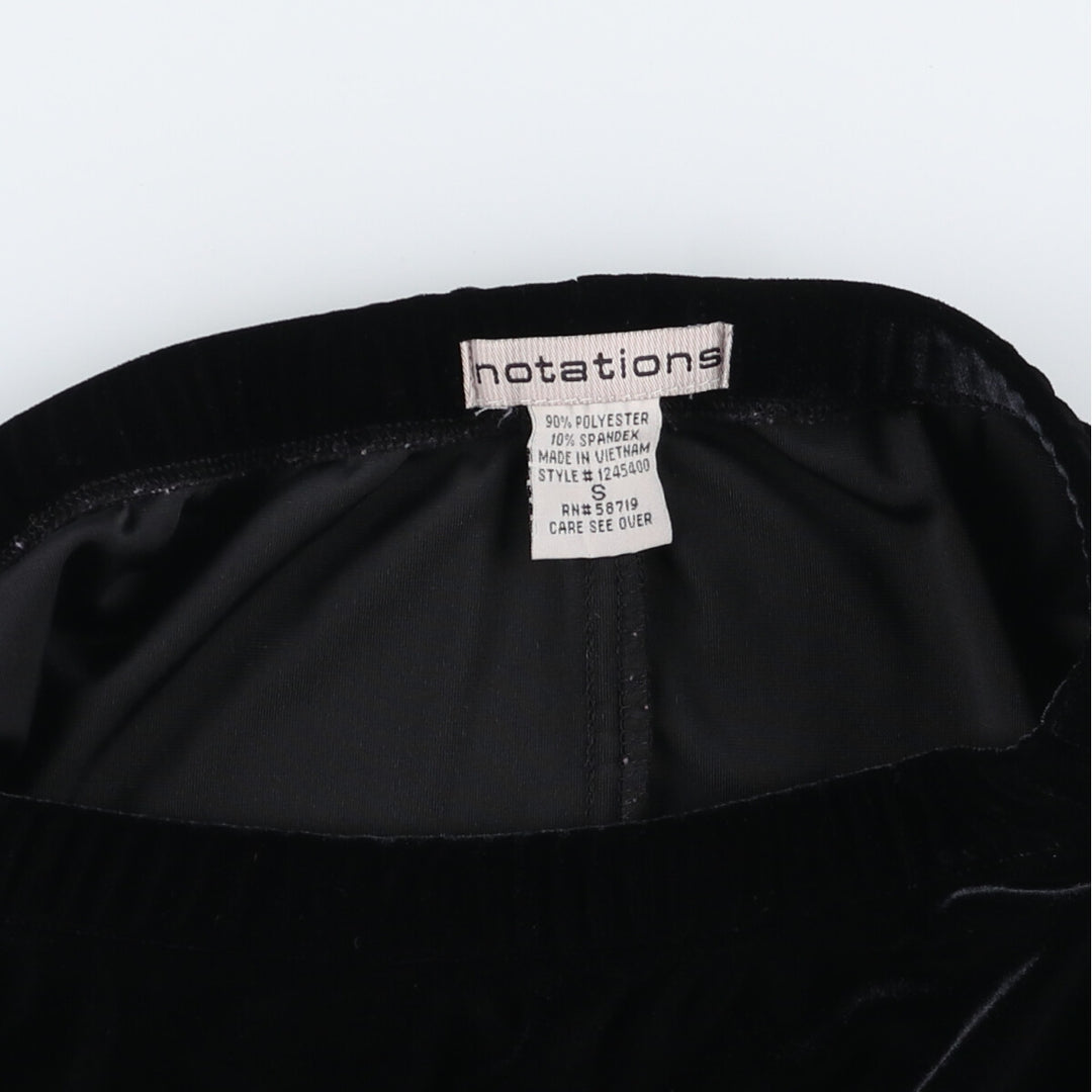 Notations Velour Long Tight Skirt, Women's Size S polyester black type Vintage Second Hand