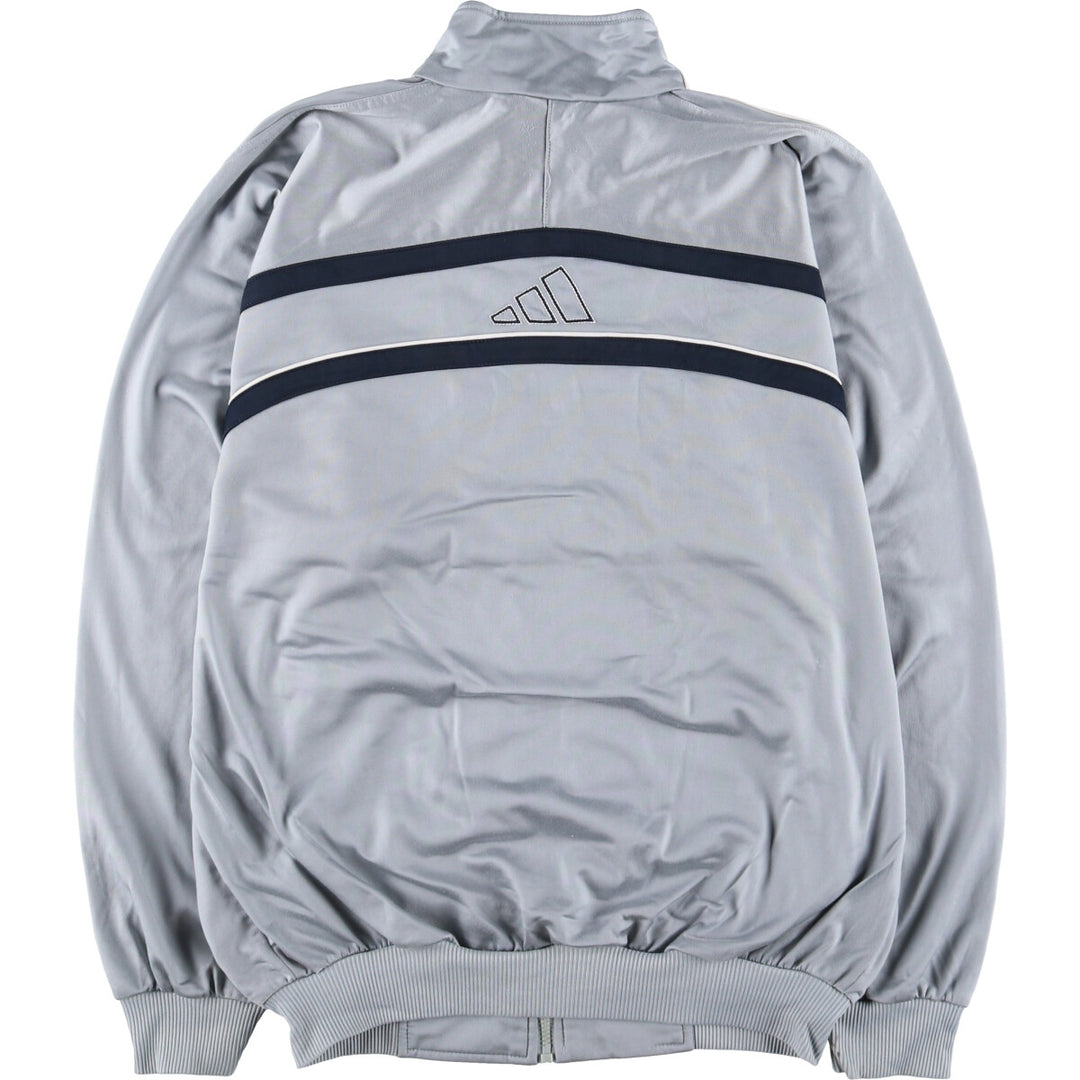 00'S Adidas Back Logo Jersey Track Jacket Men's XL polyester gray type Vintage Second Hand