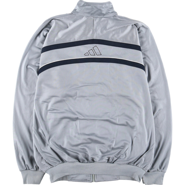 00'S Adidas Back Logo Jersey Track Jacket Men's XL polyester gray type Vintage Second Hand
