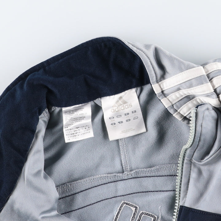 00'S Adidas Back Logo Jersey Track Jacket Men's XL polyester gray type Vintage Second Hand