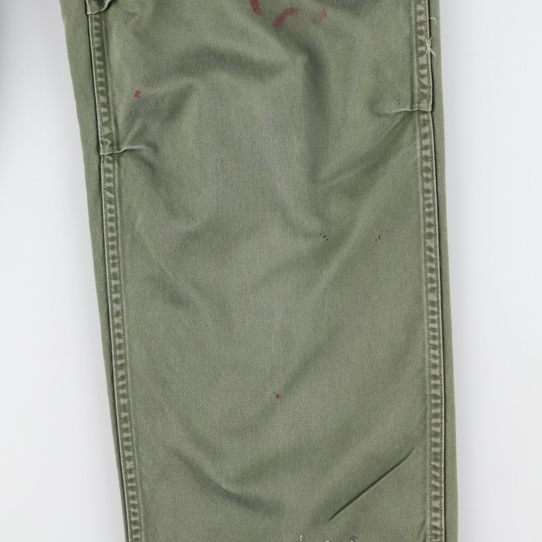 1960'S US military genuine TROUSERS MEN'S COTTON WIND RESISTANT SATEEN military cargo pants made in USA, men's XS size /eaa499145