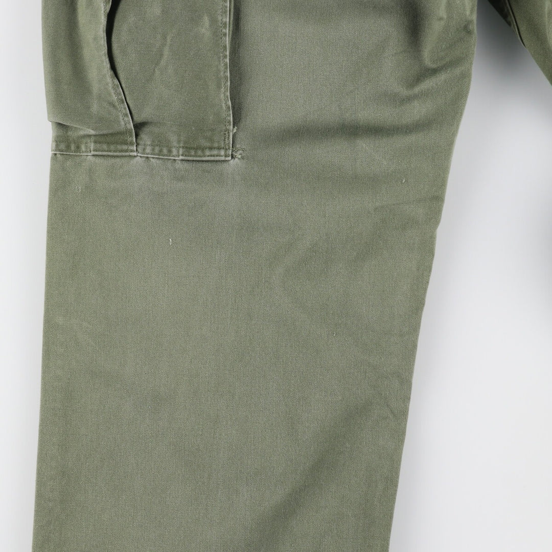 1960'S US military genuine TROUSERS MEN'S COTTON WIND RESISTANT SATEEN military cargo pants made in USA, men's XS size /eaa499145