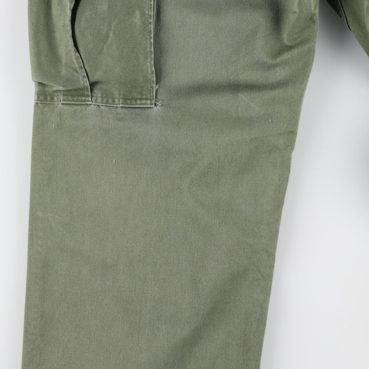 1960'S US military genuine TROUSERS MEN'S COTTON WIND RESISTANT SATEEN military cargo pants made in USA, men's XS size /eaa499145