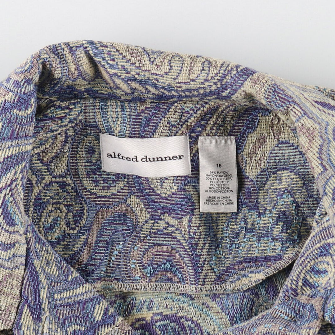 Alfred Dunner all-over print Gobelin jacket, women's size L / eaa499166