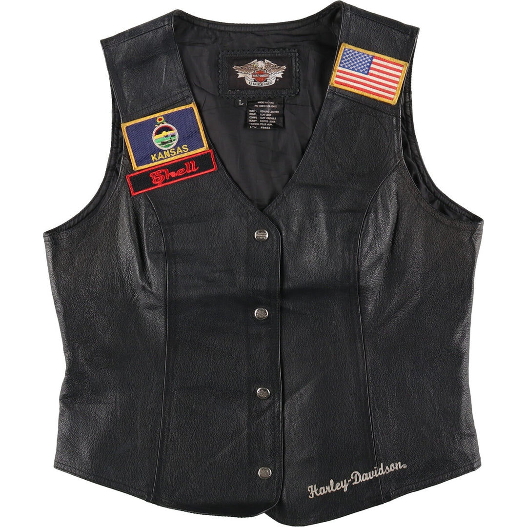 Harley-Davidson Leather Vest for Women (Size L) / eaa499180