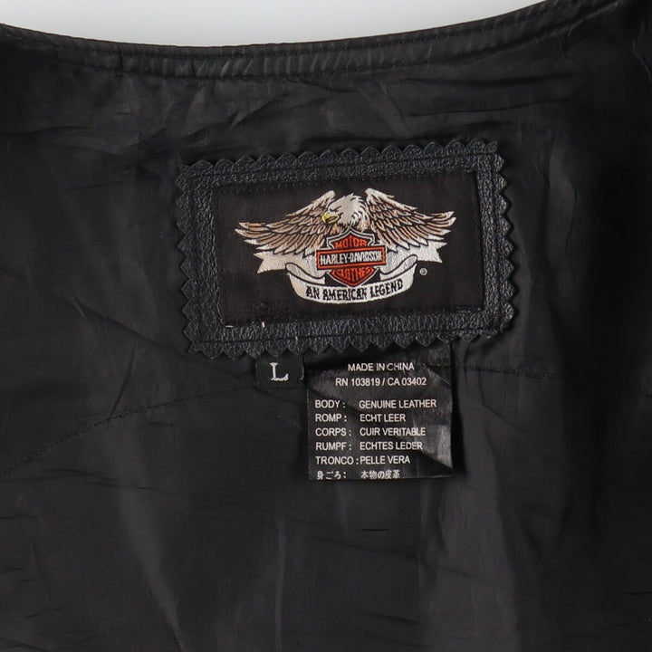 Harley-Davidson Leather Vest for Women (Size L) / eaa499180