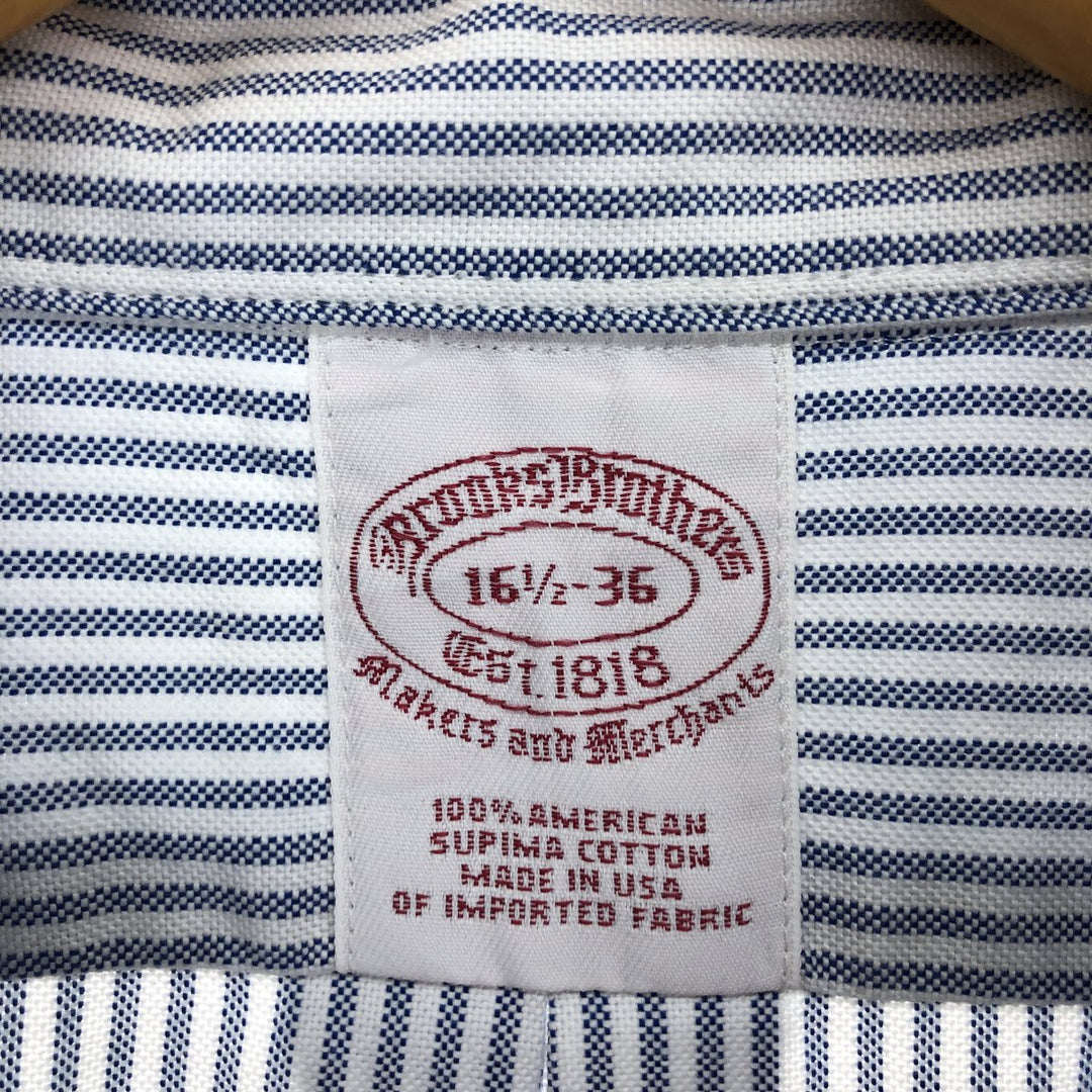 Brooks Brothers Est.1818 Long Sleeve Button-Down Striped Shirt Made in USA Men's L /eaa499207