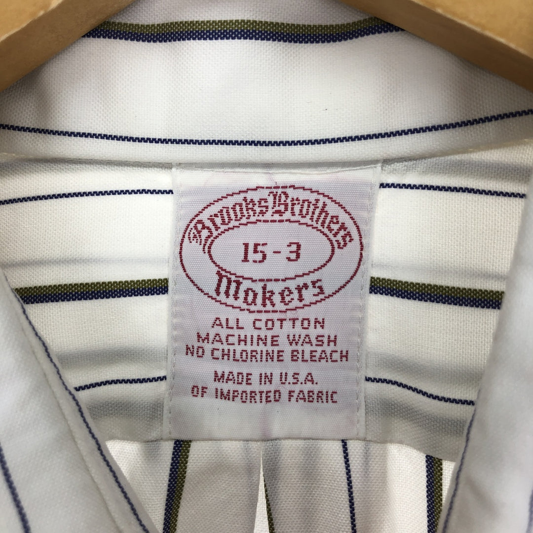 Brooks Brothers MAKERS Multi-stripe Long Sleeve Cotton Striped Shirt Made in USA Men's M size /eaa499216