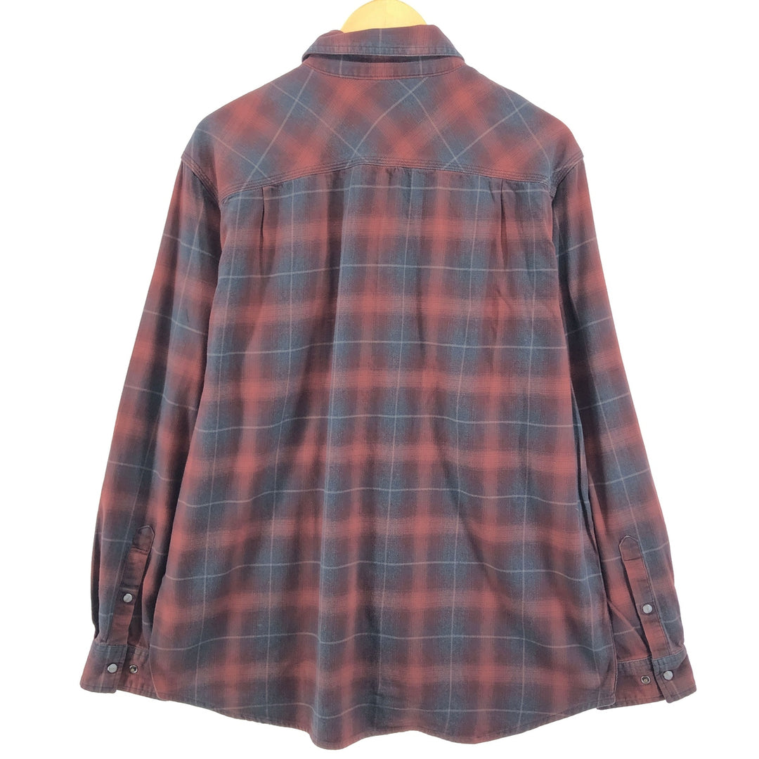 Carhartt RELAXED FIT Ombre Check Long Sleeve Light Flannel Check Shirt Men's L size / eaa499234