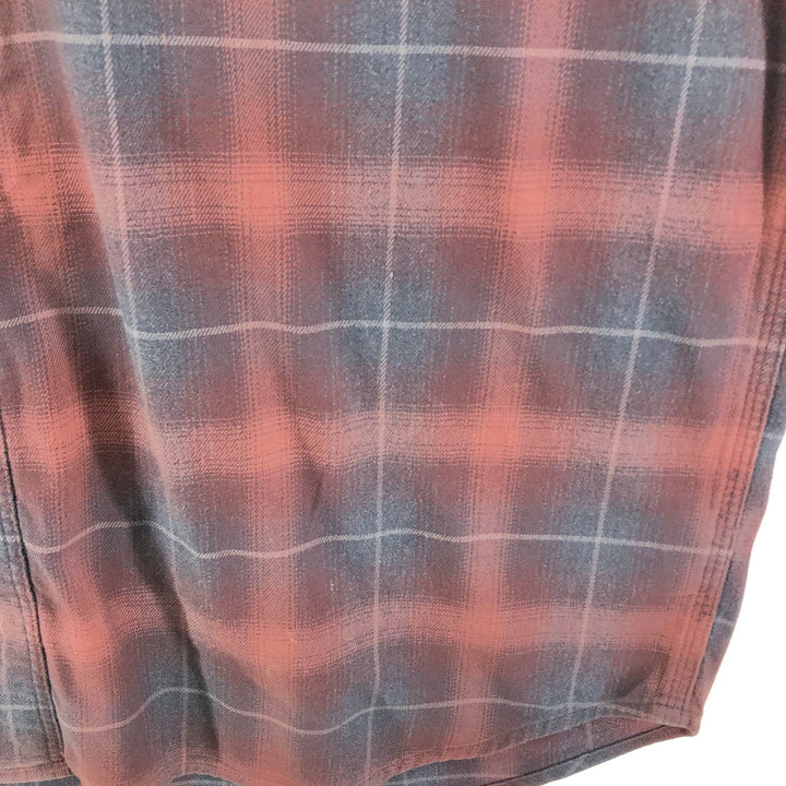 Carhartt RELAXED FIT Ombre Check Long Sleeve Light Flannel Check Shirt Men's L size / eaa499234