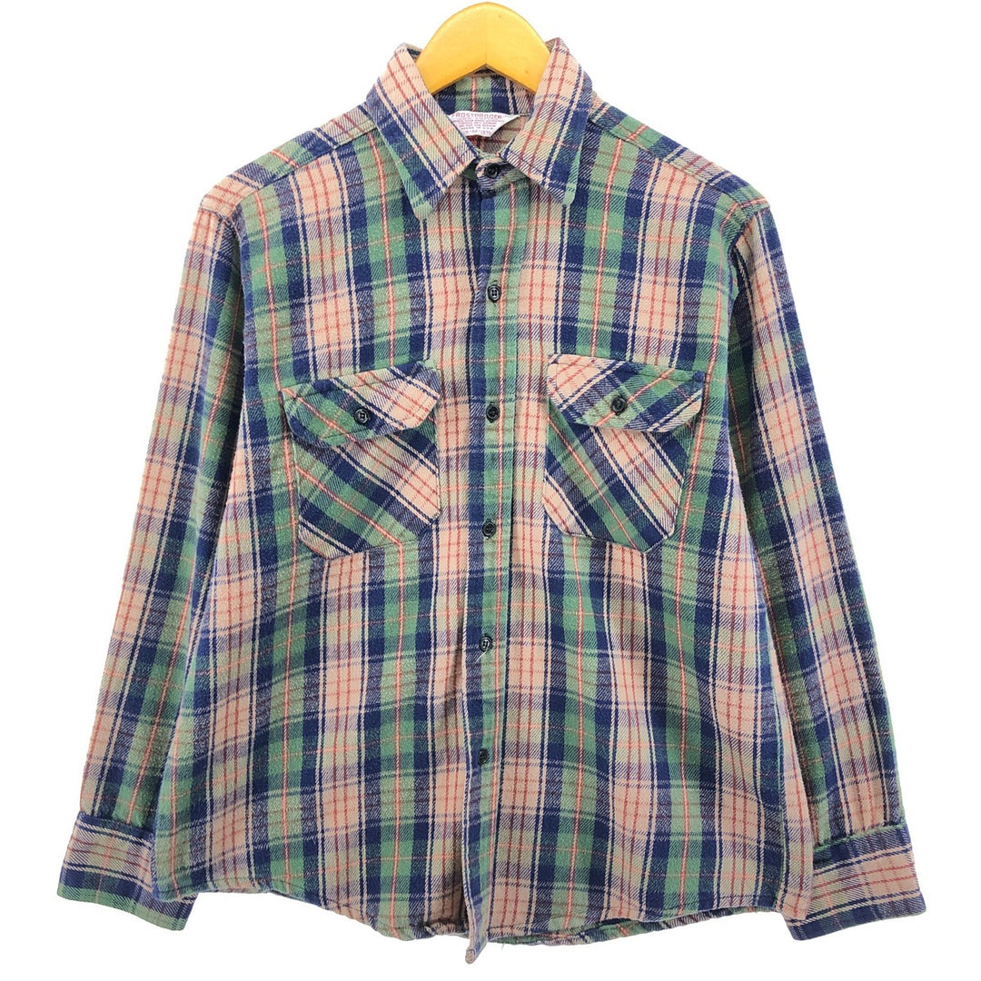 Vintage 70'S FROSTPROOF long sleeve heavy flannel check shirt made in USA, size M for men /eaa499251