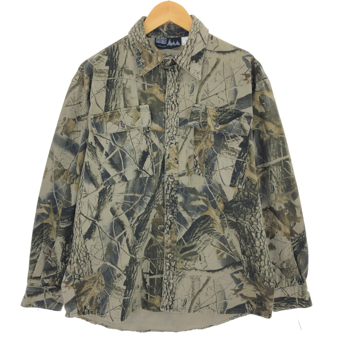 WFS ELEMENTGEAR Real Tree Camo Long Sleeve Work Shirt Men's L size /eaa499256