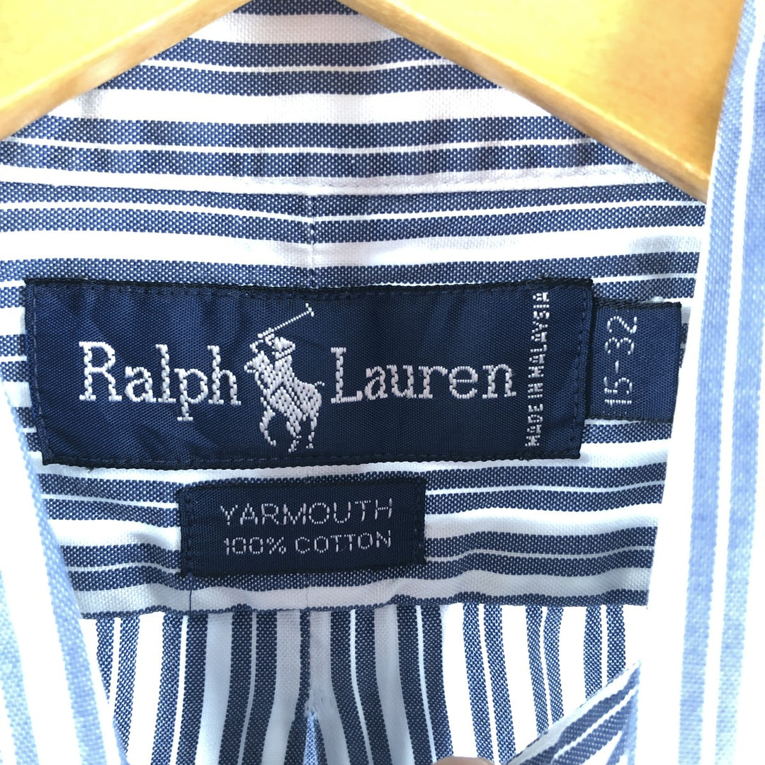 Ralph Lauren YARMOUTH Long Sleeve Button Down Striped Shirt Men's M Size / eaa499268