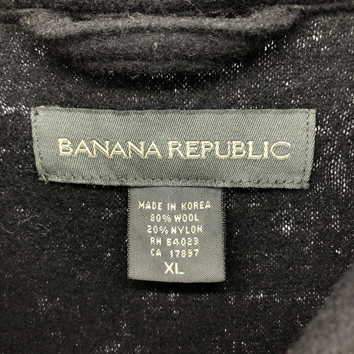 90'S Banana Republic Wool Box Shirt Men's XL Vintage /eaa499294